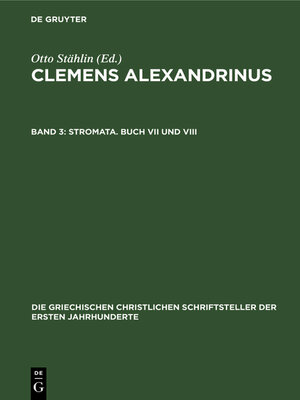 cover image of Stromata. Buch VII und VIII